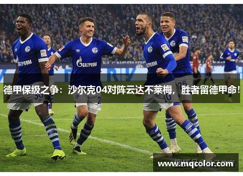 德甲保级之争：沙尔克04对阵云达不莱梅，胜者留德甲命！